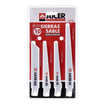 JUEGO 10 PCS SIERRAS SABLE AICER