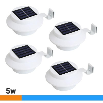 JUEGO 4 PCS LUCES SOLARES LED 21 LUMENS AIRMEC