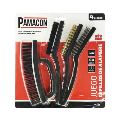 JUEGO CEPILLO ALAMBRE PAMACON 4 PCS