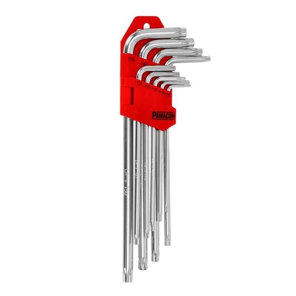 JUEGO LLAVES TORX 9 PCS PAMACON