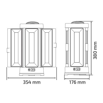 LINTERNA LED COLGANTE PAMACON 50W 5.000 LUMENS