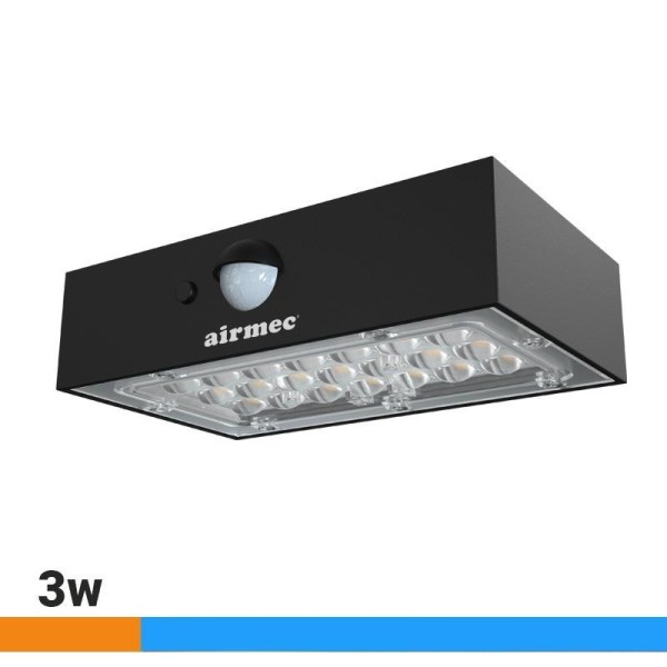 LUZ SOLAR LED CON SENSOR AIRMEC 350 LUMENS 3W