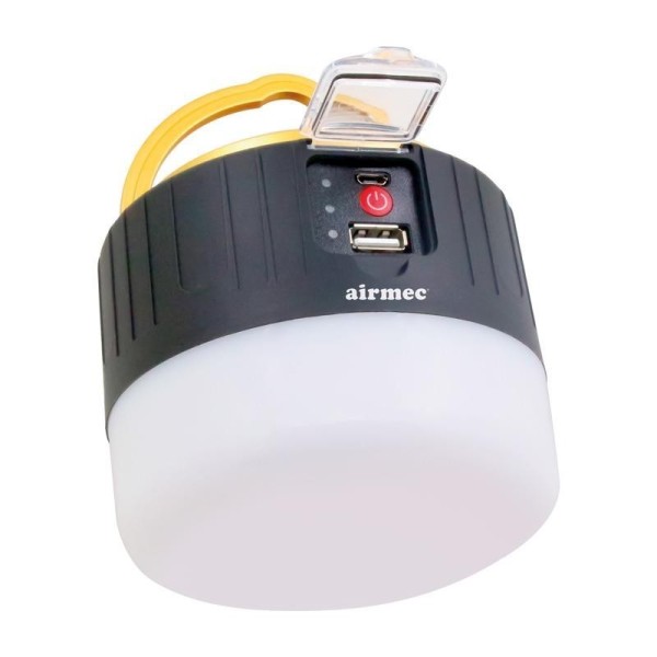 LUZ SOLAR LED RECARGABLE CAMPING AIRMEC 5W 350 LUMENS