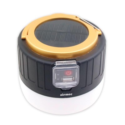 LUZ SOLAR LED RECARGABLE CAMPING AIRMEC 5W 350 LUMENS