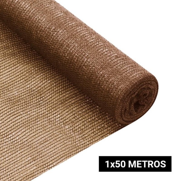 MALLA DE SOMBREO MARRON 1X50 MTS DONNA GARDEN