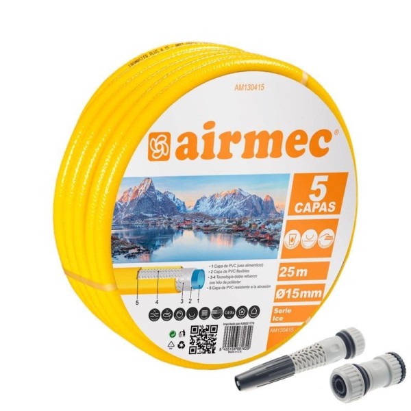 MANGUERA AGUA 5 CAPAS 15MMX25MT SERIE ICE AIRMEC