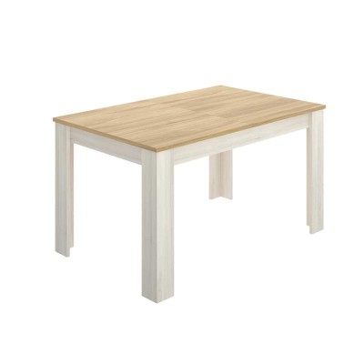 MESA DE COMEDOR EXTENSIBLE 78X140X90CM BL.ARTIK/R.CANADIAN MOMI