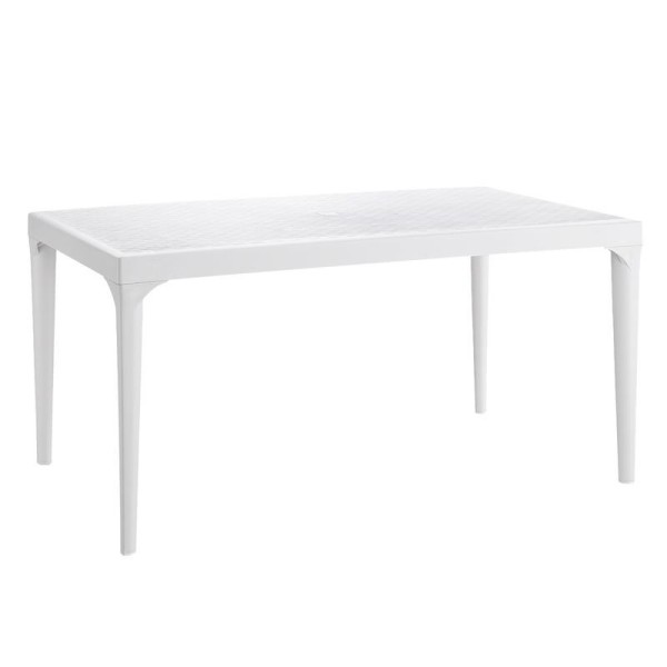 MESA RESINA 150X74X90CM SERIE OSLO BLANCO BICA