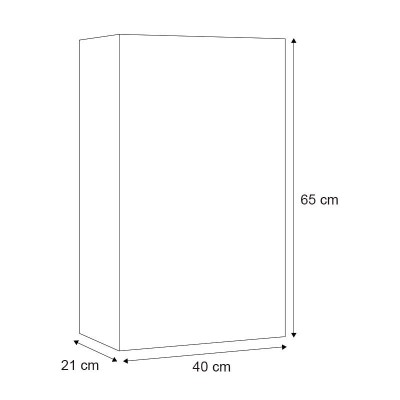 MÓDULO ESPEJO DE BAÑO BLANCO BRILLO 65X40X21CM BENOTTI