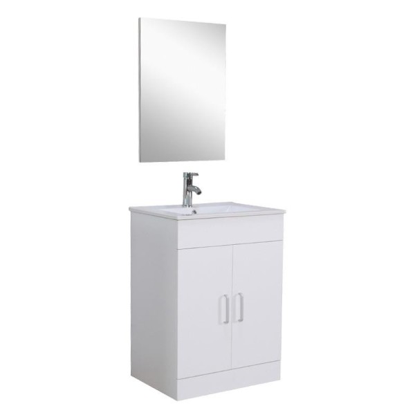 MUEBLE BAÑO BLANCO SERIE FLORENCIA 60X46X85CM BENOTTI