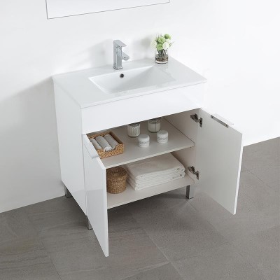 MUEBLE BAÑO BLANCO SERIE MINERVA 60X46X85CM BENOTTI