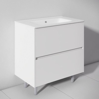 MUEBLE BAÃO BLANCO SERIE OPORTO 80X46X85CM BENOTTI