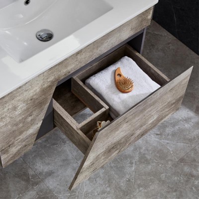 MUEBLE BAÑO GRIS MARRON SERIE VICTORIA 80X50X50CM BENOTTI