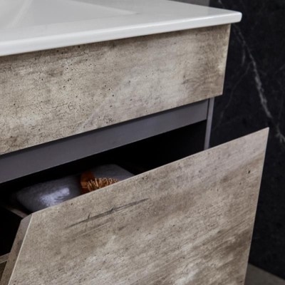 MUEBLE BAÑO GRIS MARRON SERIE VICTORIA 80X50X50CM BENOTTI