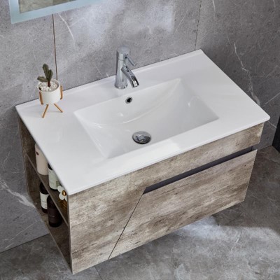 MUEBLE BAÑO GRIS MARRON SERIE VICTORIA 80X50X50CM BENOTTI