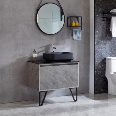 MUEBLE BAÃO GRIS SERIE FLORA 100X50X85CM BENOTTI