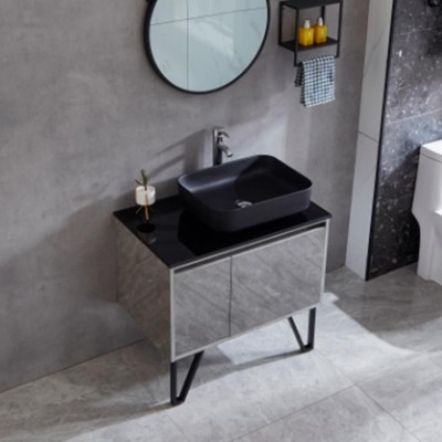 MUEBLE BAÃO GRIS SERIE FLORA 100X50X85CM BENOTTI