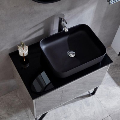 MUEBLE BAÃO GRIS SERIE FLORA 100X50X85CM BENOTTI