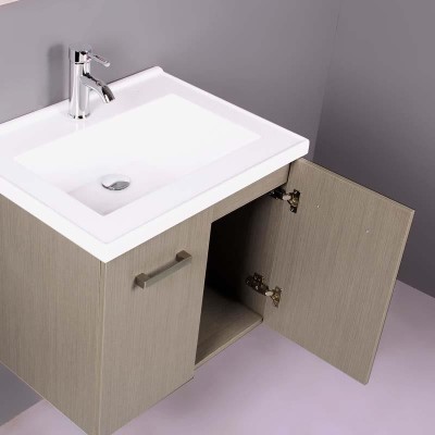 MUEBLE BAÑO HAYA CENIZA SERIE FELICITAS 60X48X50CM BENOTTI