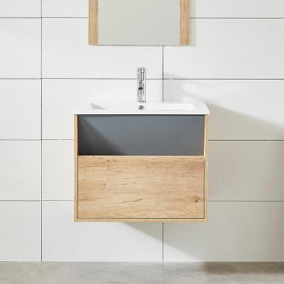 MUEBLE BAÃO HAYA GRIS SERIE BELONA 80X46X50CM BENOTTI