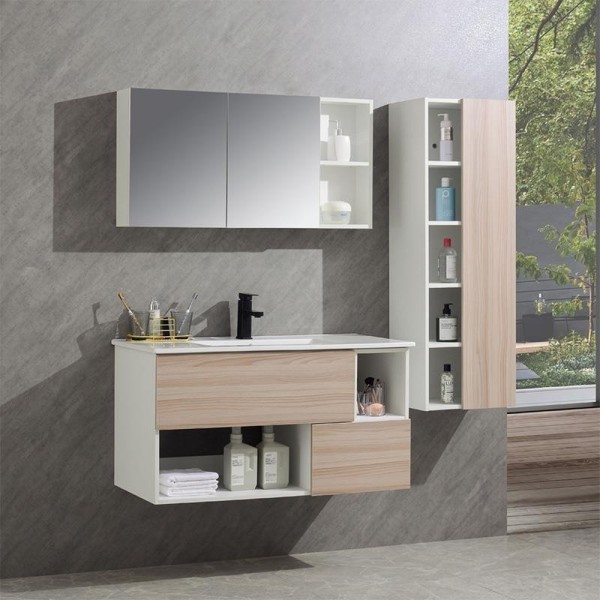 MUEBLE BAÃO SERIE GARDENIA GABINETE 100X46X54CM ESPEJO 100X50X15CM BENOTTI