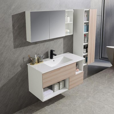 MUEBLE BAÃO SERIE GARDENIA GABINETE 100X46X54CM ESPEJO 100X50X15CM BENOTTI