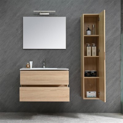 MUEBLE BAÑO SERIE GIRASOL GABINETE 80X46X50CM ESPEJO 80X60X2CM BENOTTI