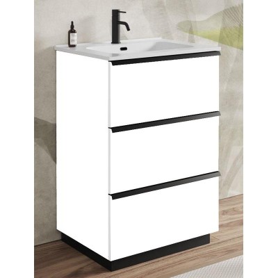 MUEBLE BAÃO SERIE LAZIO 60X46X91CM BENOTTI