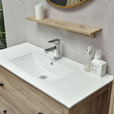 MUEBLE BAÃO SERIE LIRIO GABINETE 100X48X82CM ESPEJO 75X75CM BENOTTI