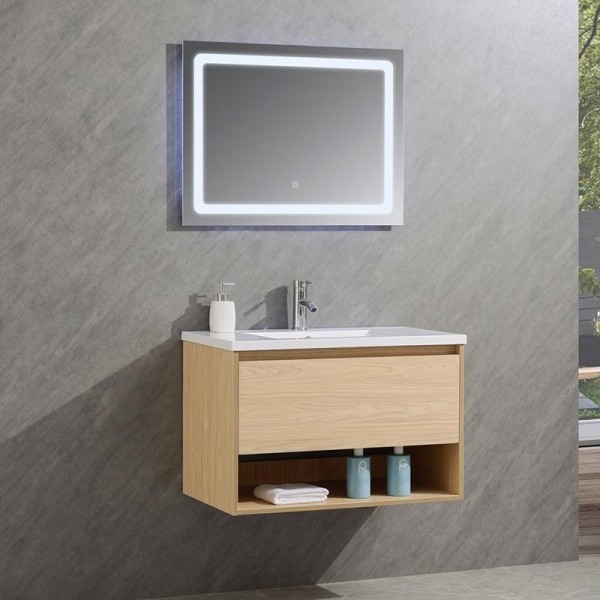 MUEBLE BAÑO SERIE PETUNIA GABINETE 80X46X54CM ESPEJO 80X60CM BENOTTI