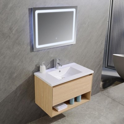 MUEBLE BAÑO SERIE PETUNIA GABINETE 80X46X54CM ESPEJO 80X60CM BENOTTI