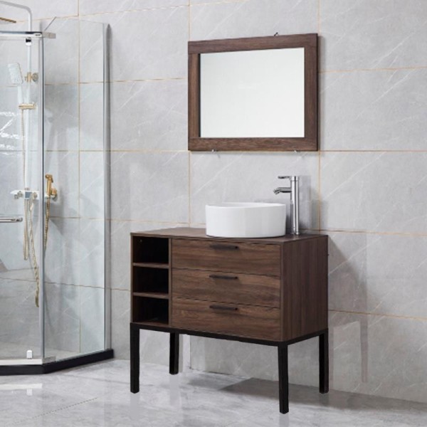 MUEBLE BAÃO WENGUE SERIE FIDES 100X46X90CM BENOTTI