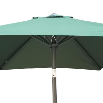 PARASOL VERDE APERTURA MANIVELA DONNA GARDEN 2.5 METROS