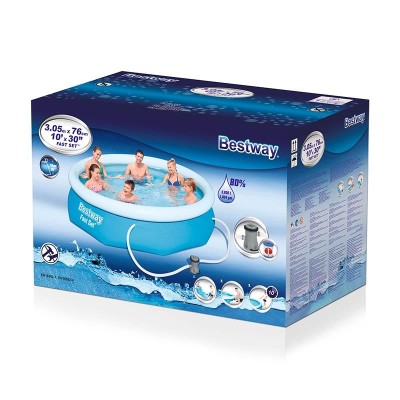 PISCINA HINCHABLE + BOMBA FILTRO 305CM DIÁMETRO X H76CM BESTWAY