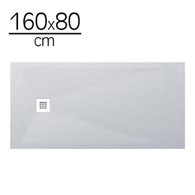 PLATO DUCHA  CARGA MINERAL BLANCO BENOTTI (160X80X3.5CM)