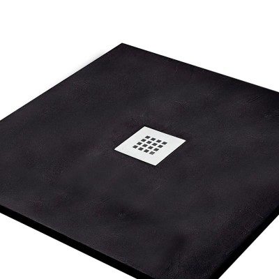 PLATO DUCHA CARGA MINERAL NEGRO CUADR BENOTTI (90X90X3.5CM)