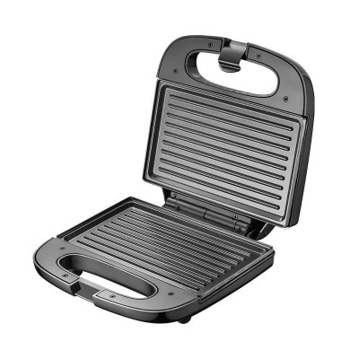 SANDWICHERA 800W PLACAS GRILL INOX LARRYHOUSE