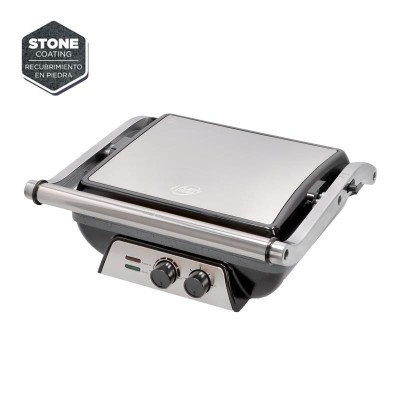 SANDWICHERA INOX MULTIFUNCION 2.000W PLACAS GRILL A LA PIEDRA  LARRYHOUSE