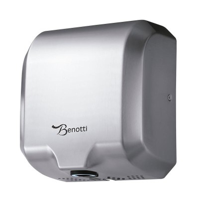 SECADOR DE MANOS CON SENSOR 1.800W INOX BENOTTI