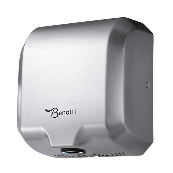 SECADOR DE MANOS CON SENSOR 1.800W INOX BENOTTI