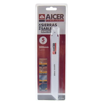 SEGUETA SABLE BI-METAL 5 PCS 225MM AICER