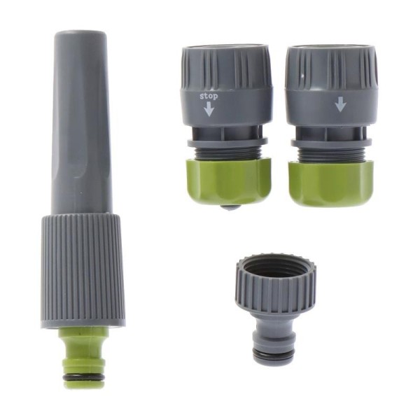 SET 4 PCS BOQUILLA DE RIEGO + ADAPTADORES 1/2-5/8-3/4" AIRMEC