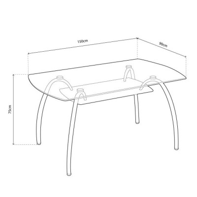 SET MESA COMEDOR Y 4 SILLAS SERIE COLORADO MOMI