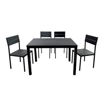 SET MESA COMEDOR Y 4 SILLAS SERIE KANSAS MOMI