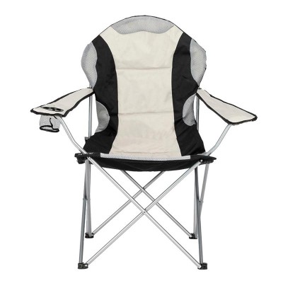 SILLA DE CAMPING PLEGABLE DONNA GARDEN GRIS-BEIGE