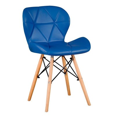 SILLA ESTILO NÓRDICO 46X52X75CM AZUL SERIE FEROE MOMI