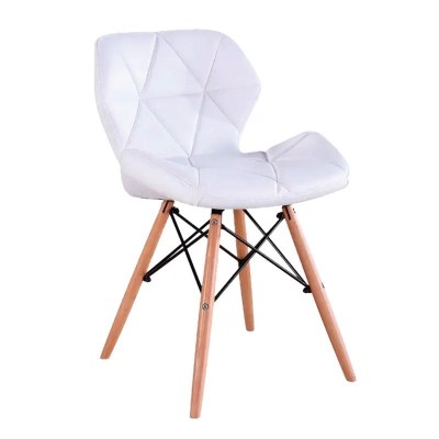 SILLA ESTILO NÓRDICO 46X52X75CM BLANCA SERIE FEROE MOMI