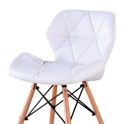 SILLA ESTILO NÓRDICO 46X52X75CM BLANCA SERIE FEROE MOMI