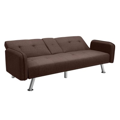 SOFA CAMA MARRON 210X85X80CM MOMI