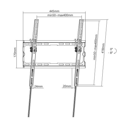 SOPORTE DE TELEVISIÓN 32"-70" LARRYHOUSE